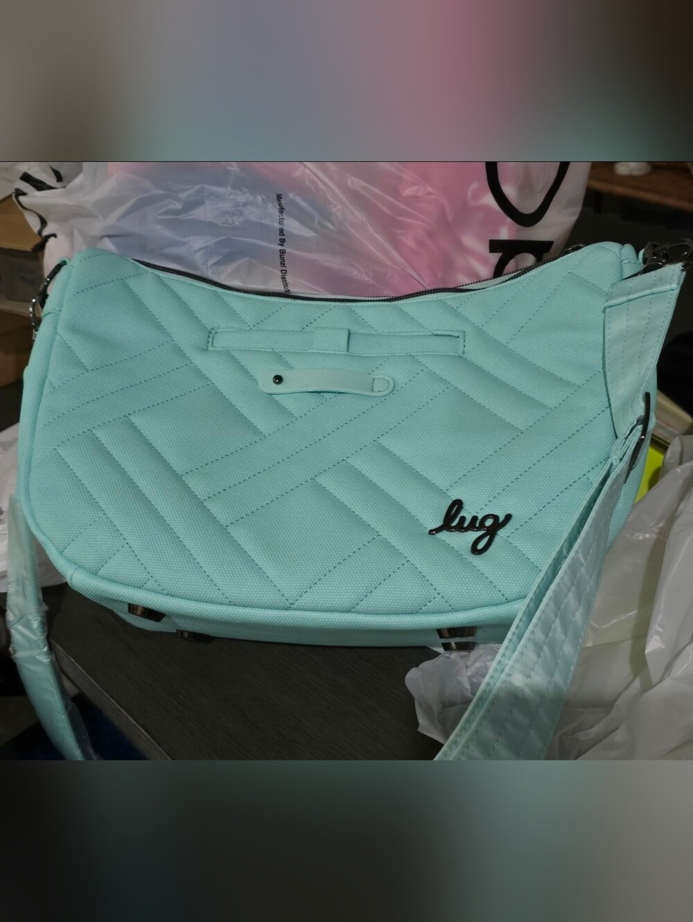 Lug Harmony Matte Luxe VL Crossbody Bag - Aquamarine Blue